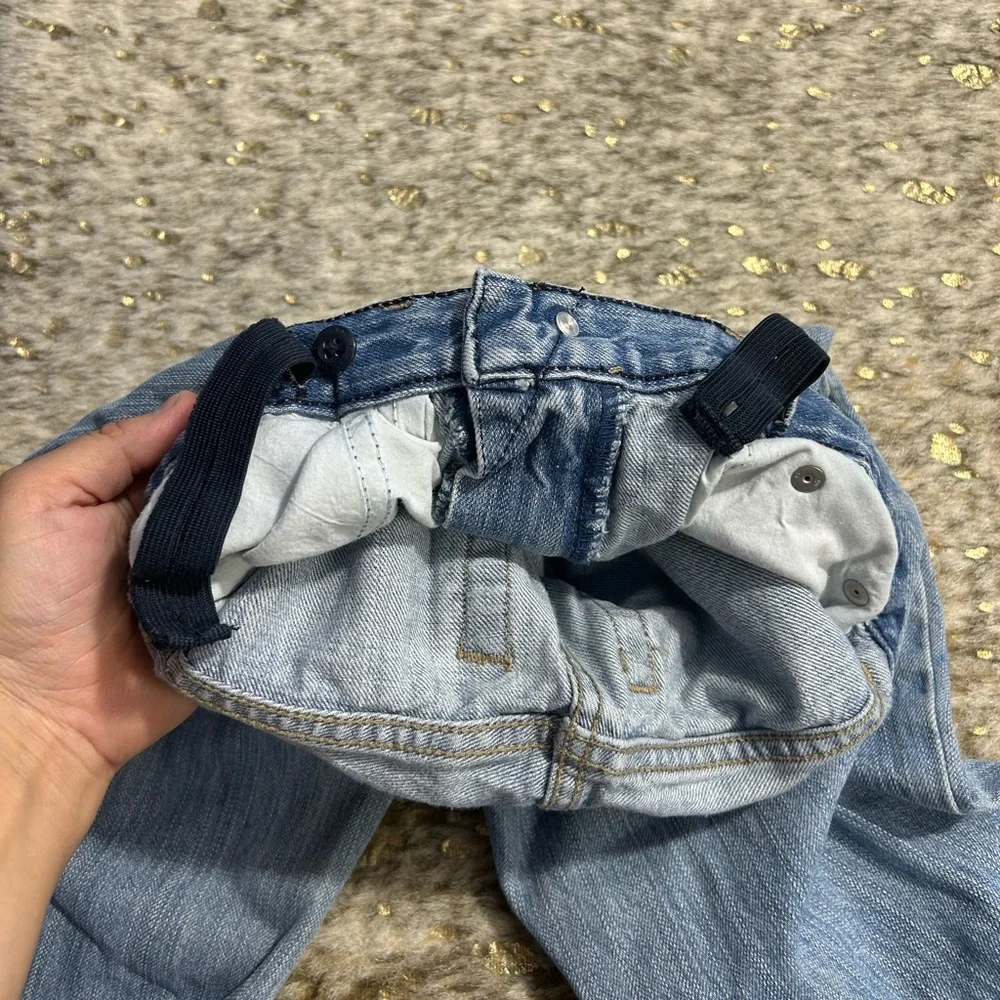5 for $25🔥Gap Light Wash Straight Fit Adjustable Waist Jeans‎ Boys Size 8